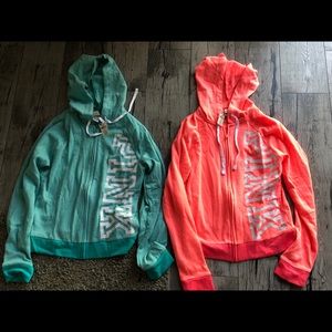 Coral colored hoodie only